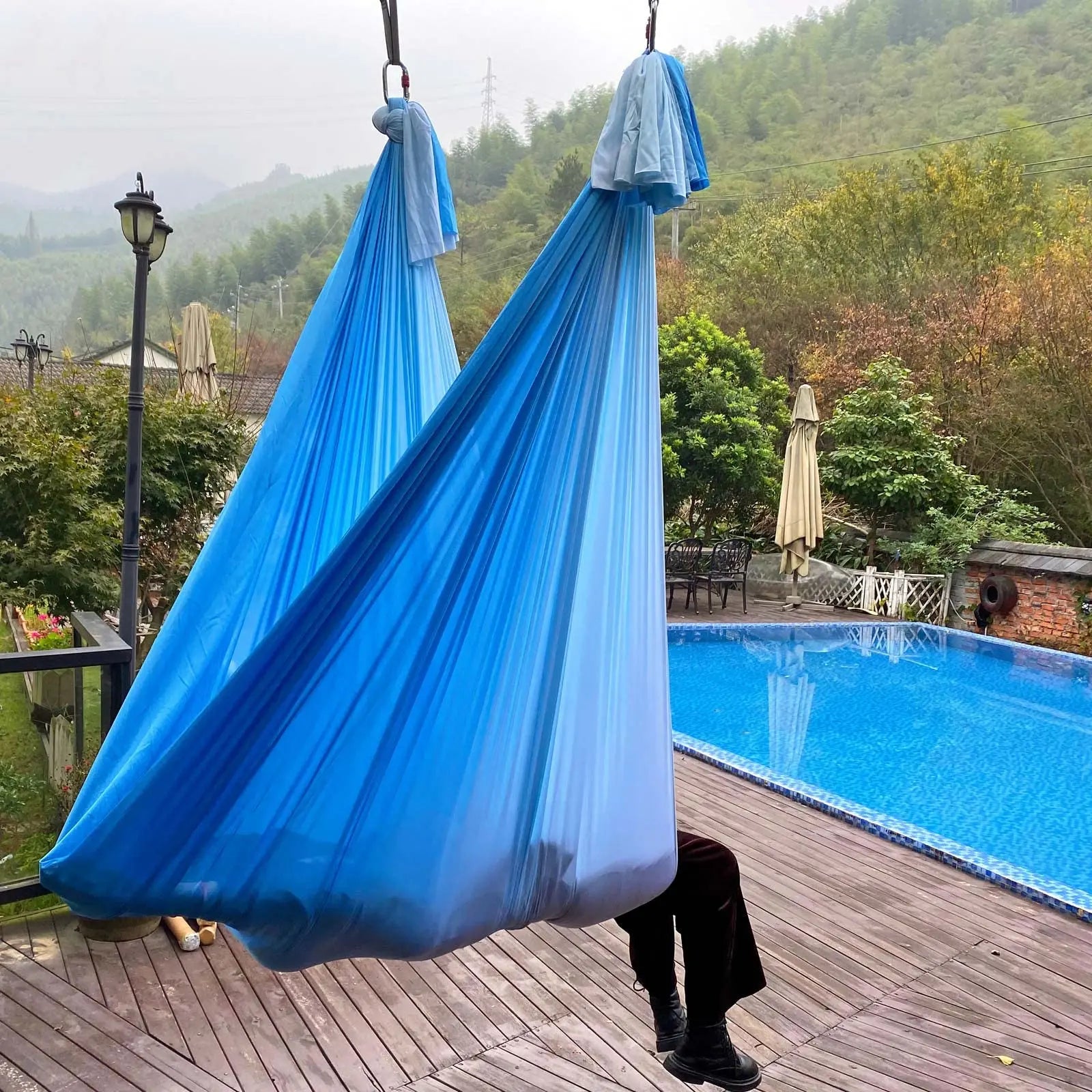 6 Meter Aerial Yoga Hammock Fabric: Colorful Premium Aerial Silks Fabric - GilloServ