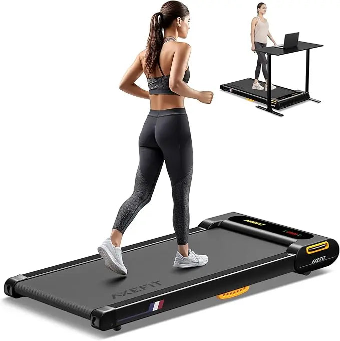 Walking Pad Under Desk Treadmill for Home Office - 2 in 1 Quiet Portable Treadmill for Walking and Jogging With Remote Control - GilloServ