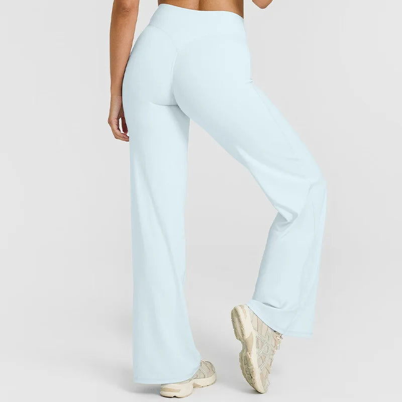 Sports Straight-Leg Pant for Women Mid-Waist Yoga GYM Wear - GilloServ
