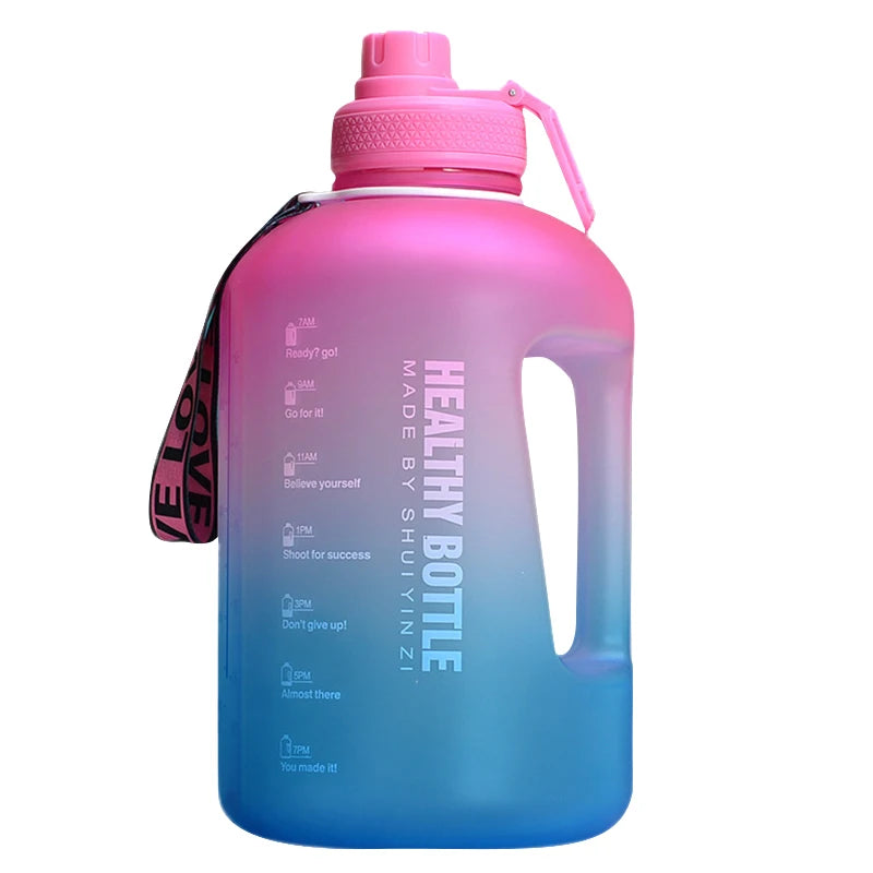 2.2Liters Large Capacity Cup//Fitness Gallon Straw Big Water Bottle - GilloServ