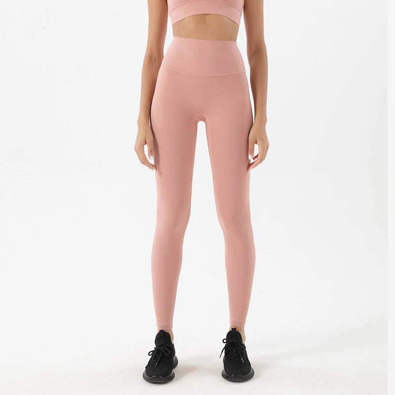 Nylon Leggings Women Yoga Pants Tight High Waist Hidden Pocket - GilloServ