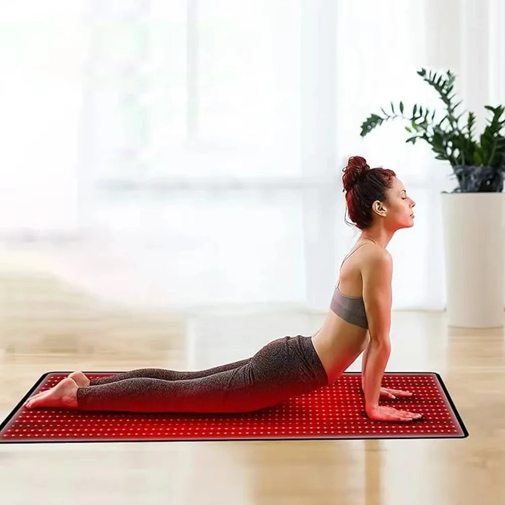 660nm 850nm LED red light therapy yoga mat home health relaxation - GilloServ