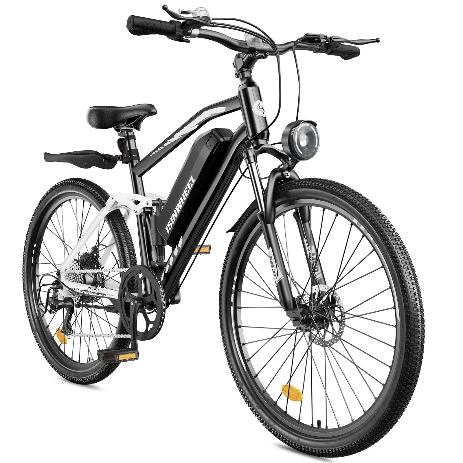 Isinwheel M50 Dual suspension E-bike For Adult 36V 13Ah Battery 500W Motor  27.5 Inch Tires City Electric bicycle - GilloServ
