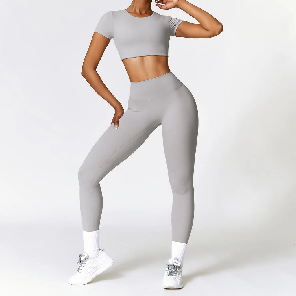 Best 2/3PCS Yoga Set Women Workout Set Seamless Sportswear Gym Clothing - GilloServ