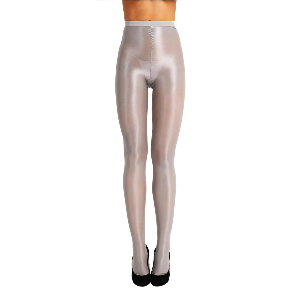 Women Ultra Thin Glossy Tights Sexy Leggings Shiny Stretch Yoga Pants Ballet Dance Workout Fitness Sports Tights Underwear - GilloServ