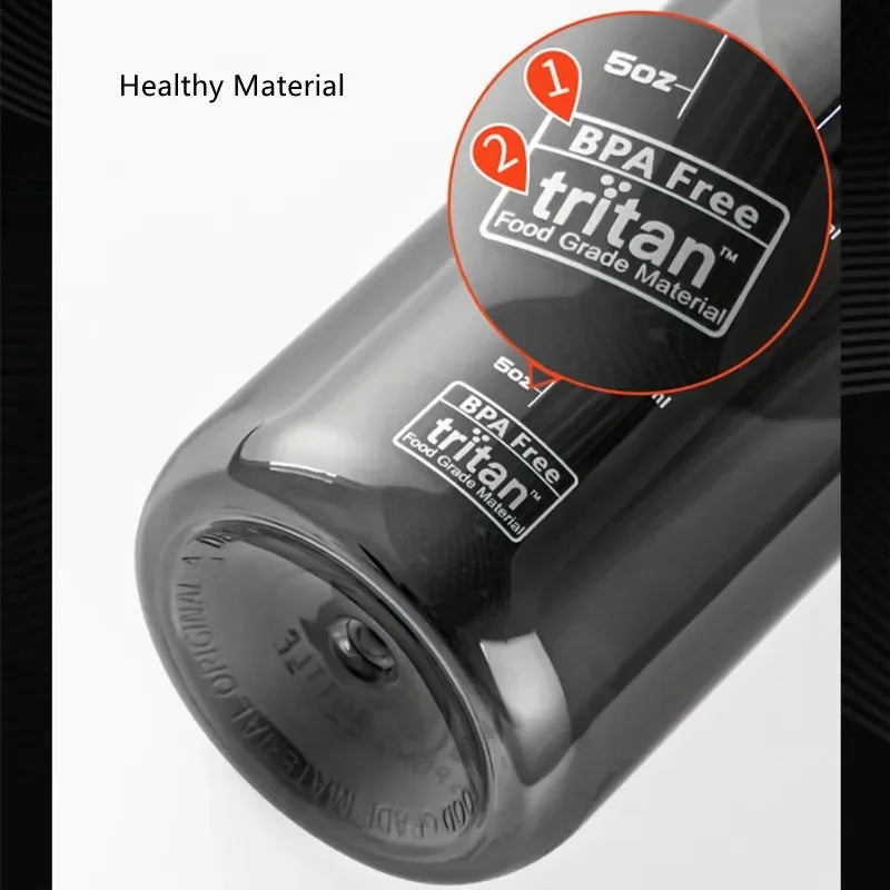 1000ml High Quality Water Bottle with Straw Portable Durable Tritan Material for Gym & Fitness Outdoor - GilloServ