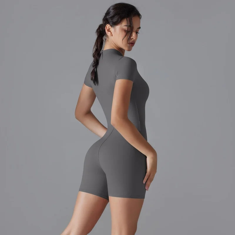 Breathable Quick Drying Exercise Set, One-piece Stand Up Yoga Sui - GilloServ