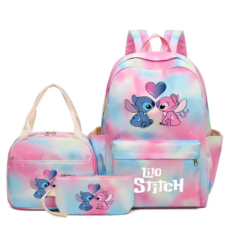 Large Capacity Backpack Colorful Zipper Double Shoulder Bag - GilloServ