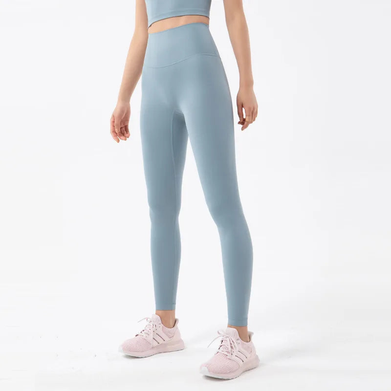 Nylon Leggings Women Yoga Pants Tight High Waist Hidden Pocket - GilloServ
