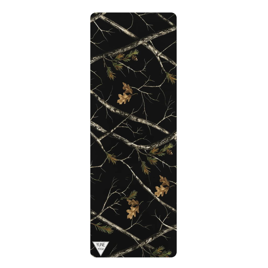 Yoga Mat - Non Slip Rubber Material Black Camo - GilloServ