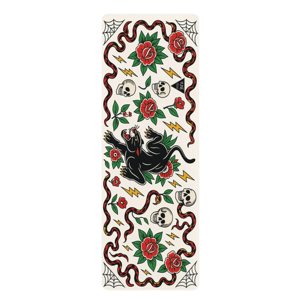 Nine Lives, Zero Slips — Black Cat Yoga Mat (3mm) | Yune Yoga - GilloServ