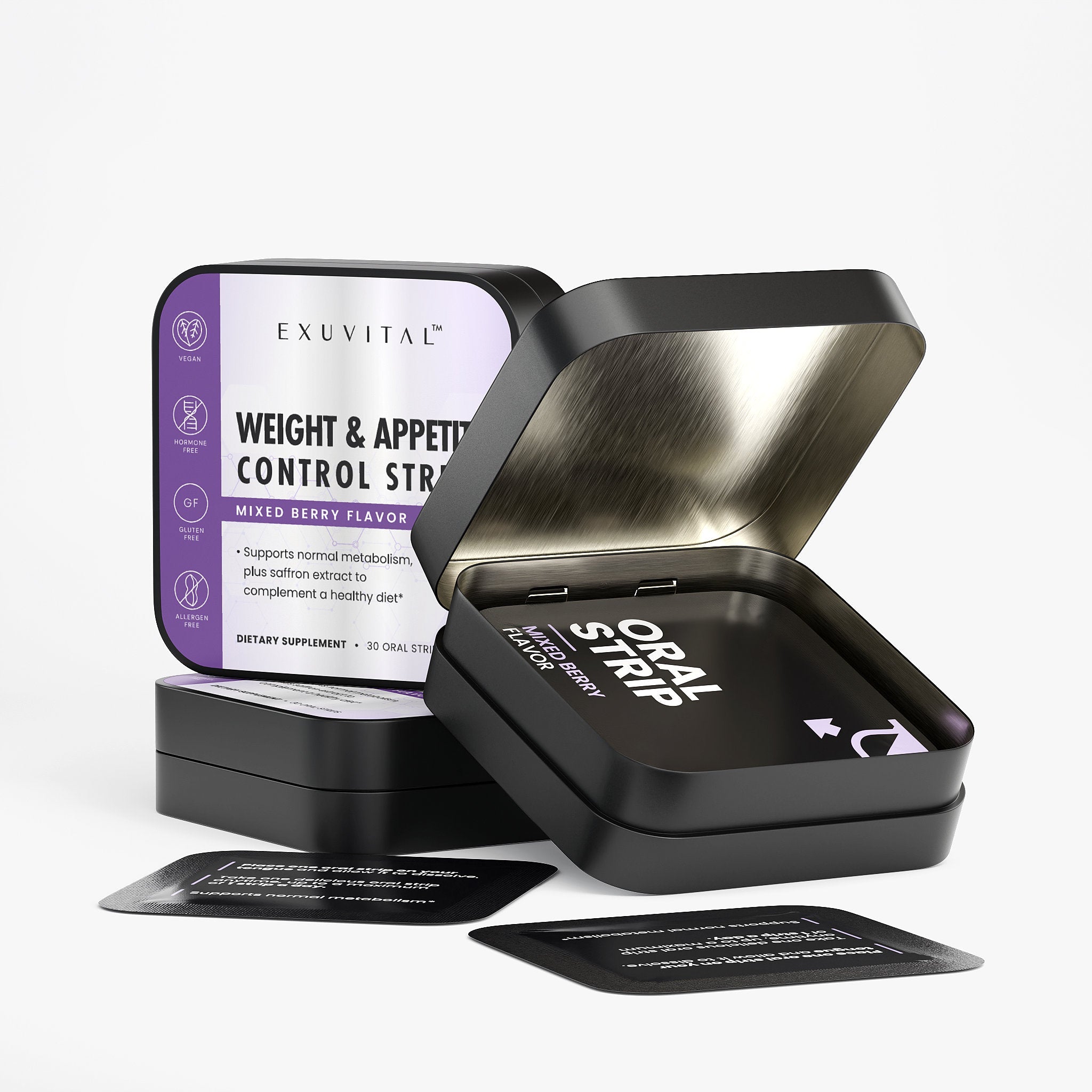 Exuvital Weight And Appetite Control Strips For Daily Metabolic Support