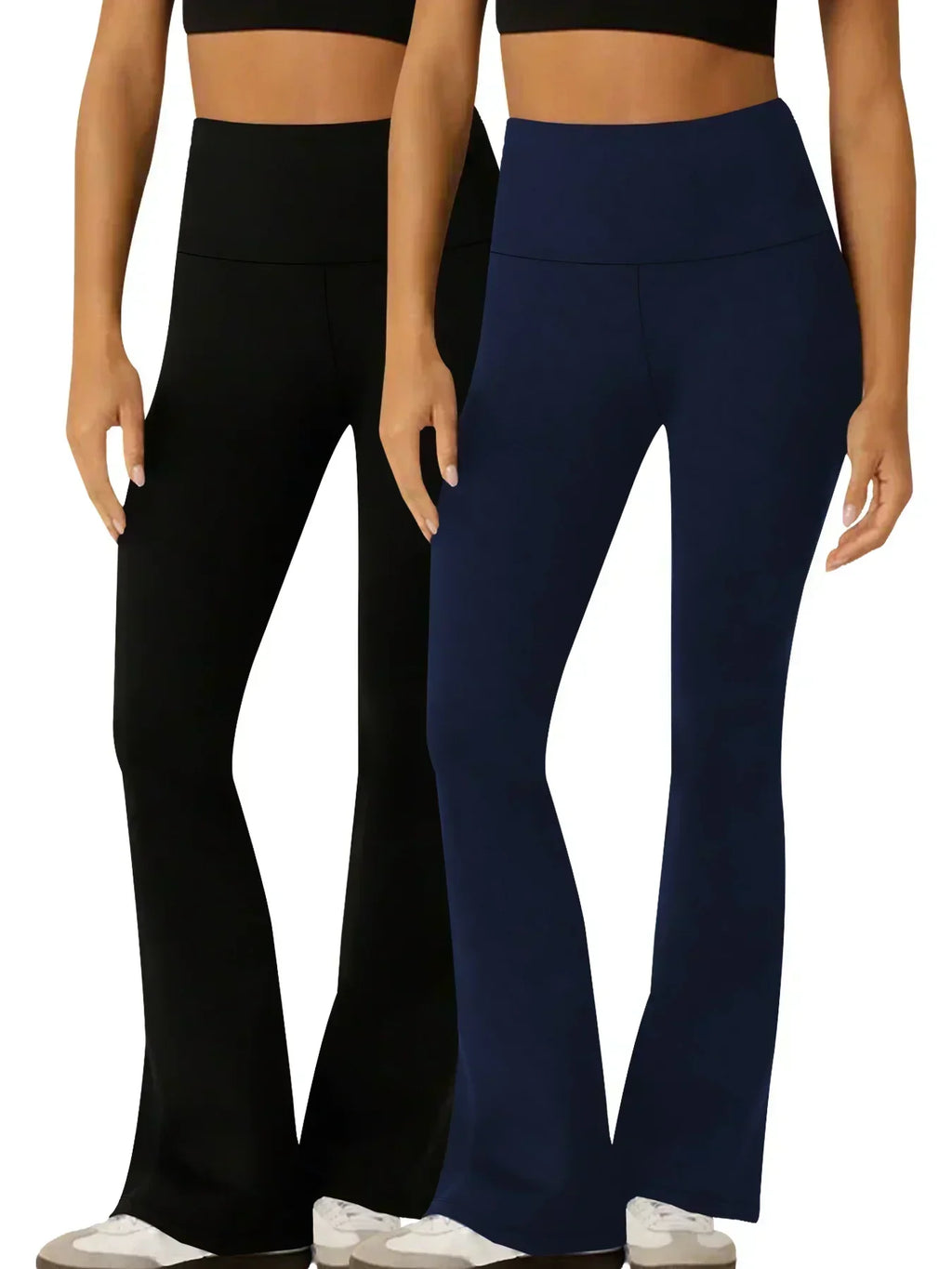 Women's Super Soft Flare Pants High Waisted Tummy Control Workout - GilloServ