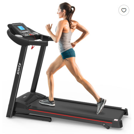 Fitshow App Home Foldable Treadmill With Incline, Folding Treadmill For Home Workout, Electric Walking Running Treadmill Machine 5 LCD Screen 250 LB Capacity Bluetooth Music - GilloServ