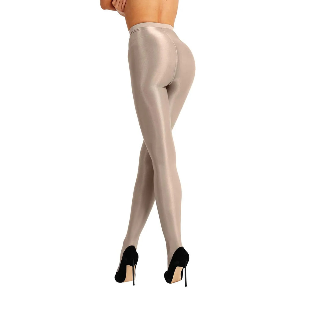 Women Ultra Thin Glossy Tights Sexy Leggings Shiny Stretch Yoga Pants Ballet Dance Workout Fitness Sports Tights Underwear - GilloServ