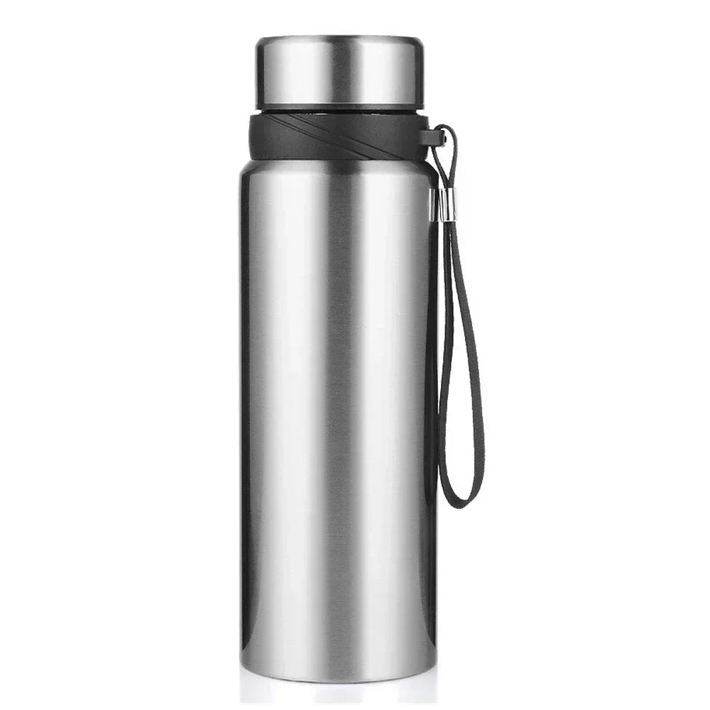 1L Stainless Steel Thermal Water Bottle Vacuum Flask - GilloServ