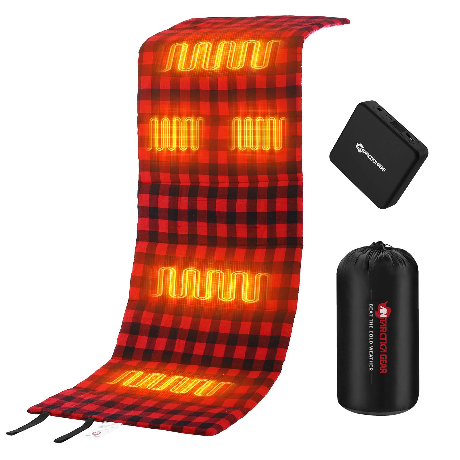 Heated Sleeping Bag Liner,Battery Heated Pad, Electric Sleeping Bag - GilloServ