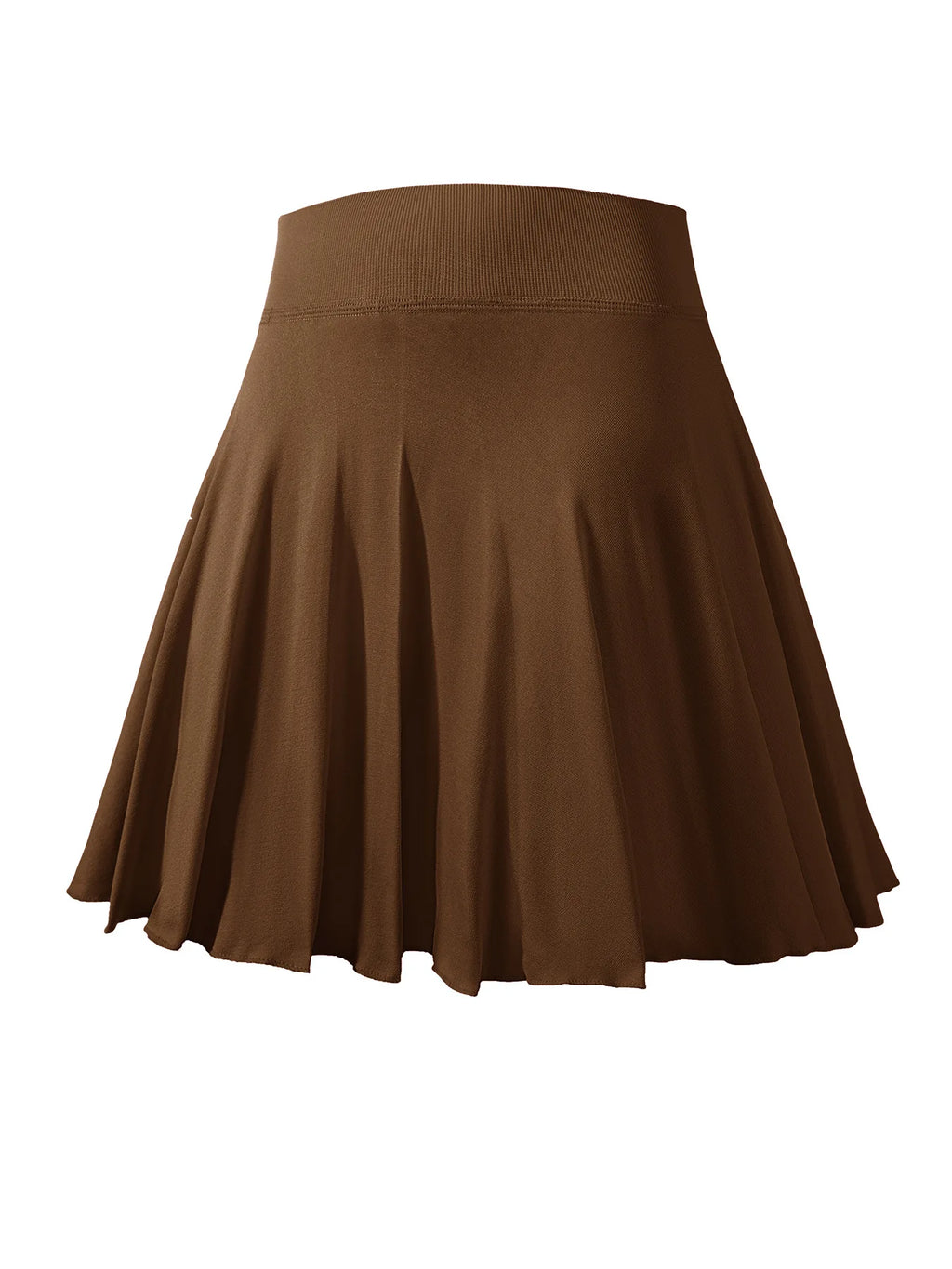 Ladies' solid-color yoga tennis skirt, pleated sports skirt, - GilloServ