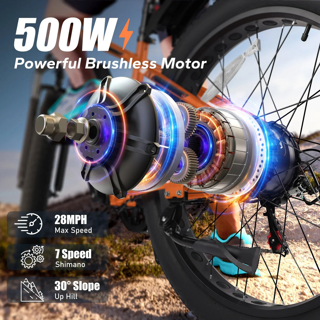 BEST PROF M26-2 Adult Electric Bicycle,250W Motor Electric bike, 8V 13AH Battery City E-bike, 26 Inch Fat Tire - GilloServ