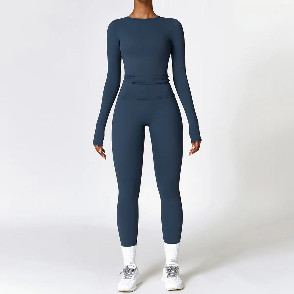 Best 2/3PCS Yoga Set Women Workout Set Seamless Sportswear Gym Clothing - GilloServ
