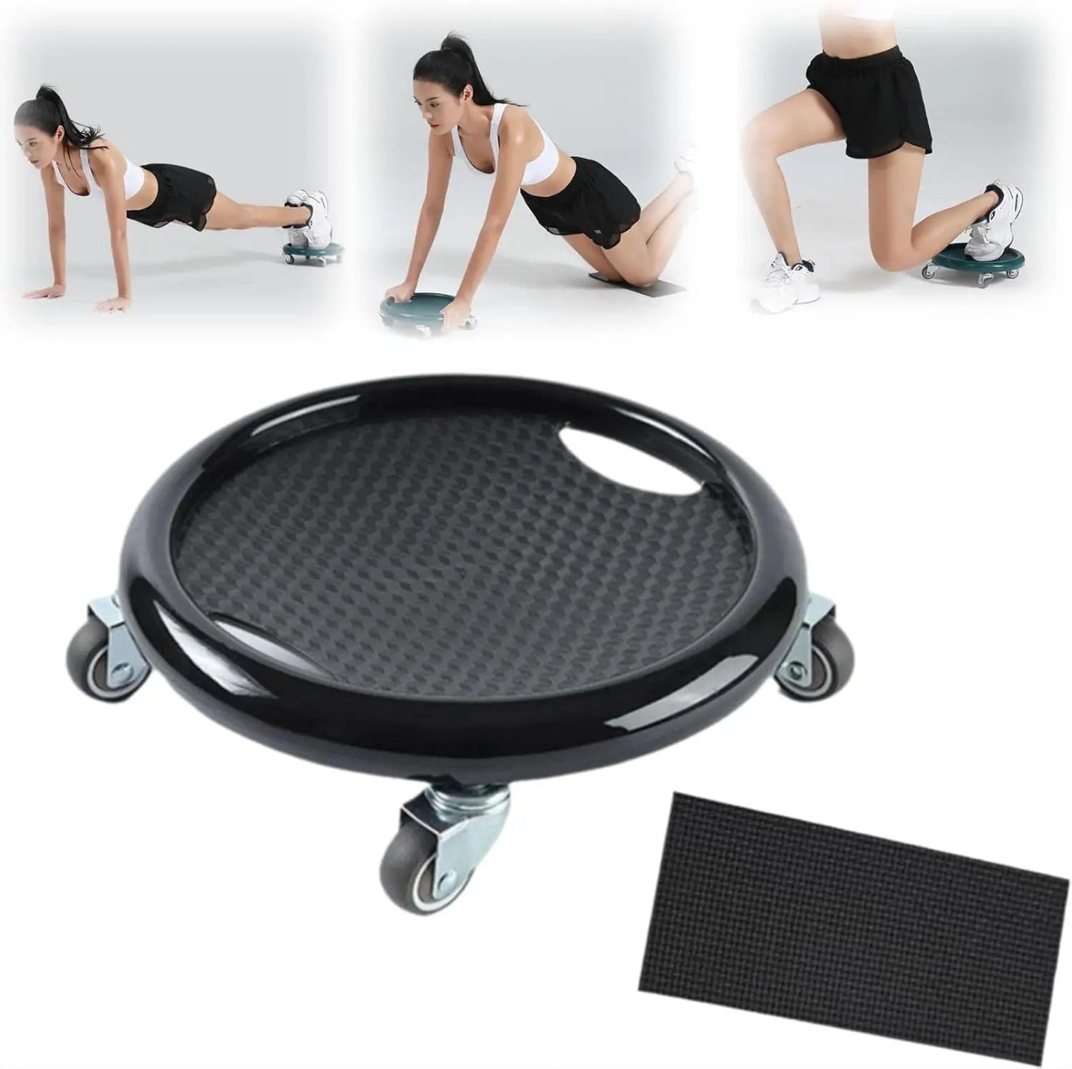 6 In 1 Exercise Equipment Set with Ab Wheel Handle Grips// Resistance Bands Knee Pad Jump Rope and Pushup Bars for Full Body Worko - GilloServ