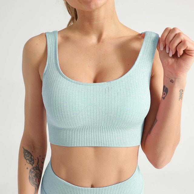 2 Piece Yoga Set Sports Bra and Leggings - GilloServ