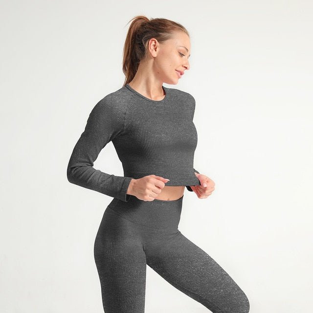 2 Piece Yoga Set Sports Bra and Leggings - GilloServ