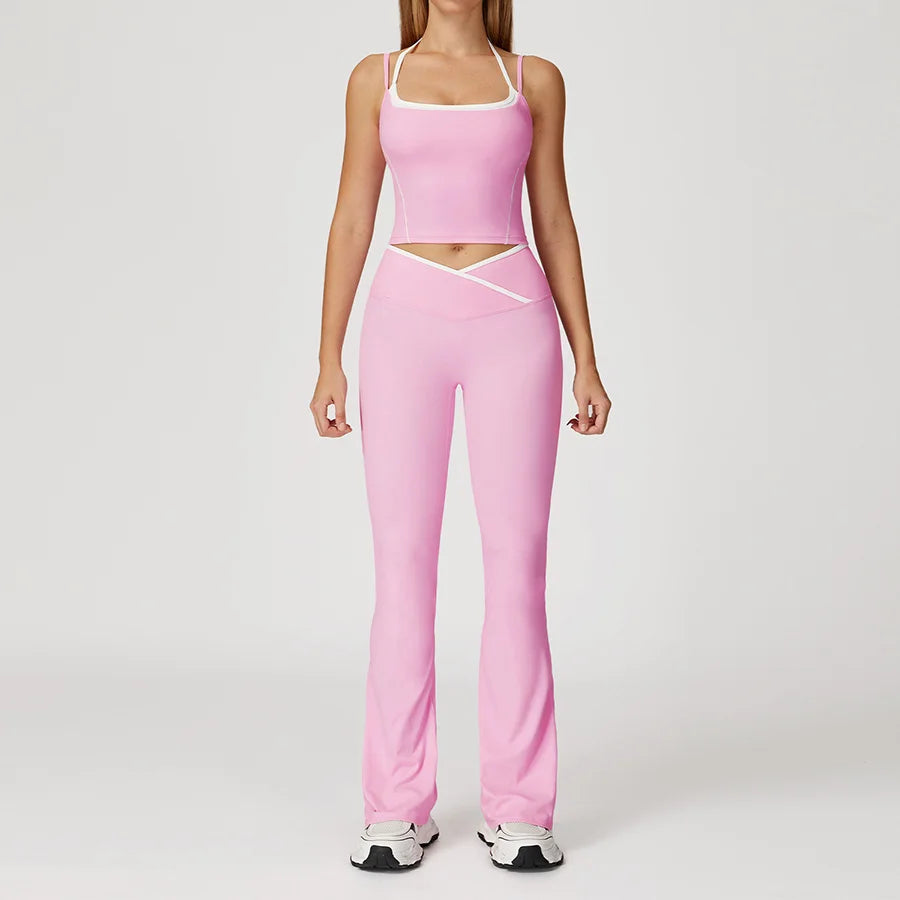 New Yoga Set 2 Pieces Workout Outfits Fitness Sportswear - GilloServ