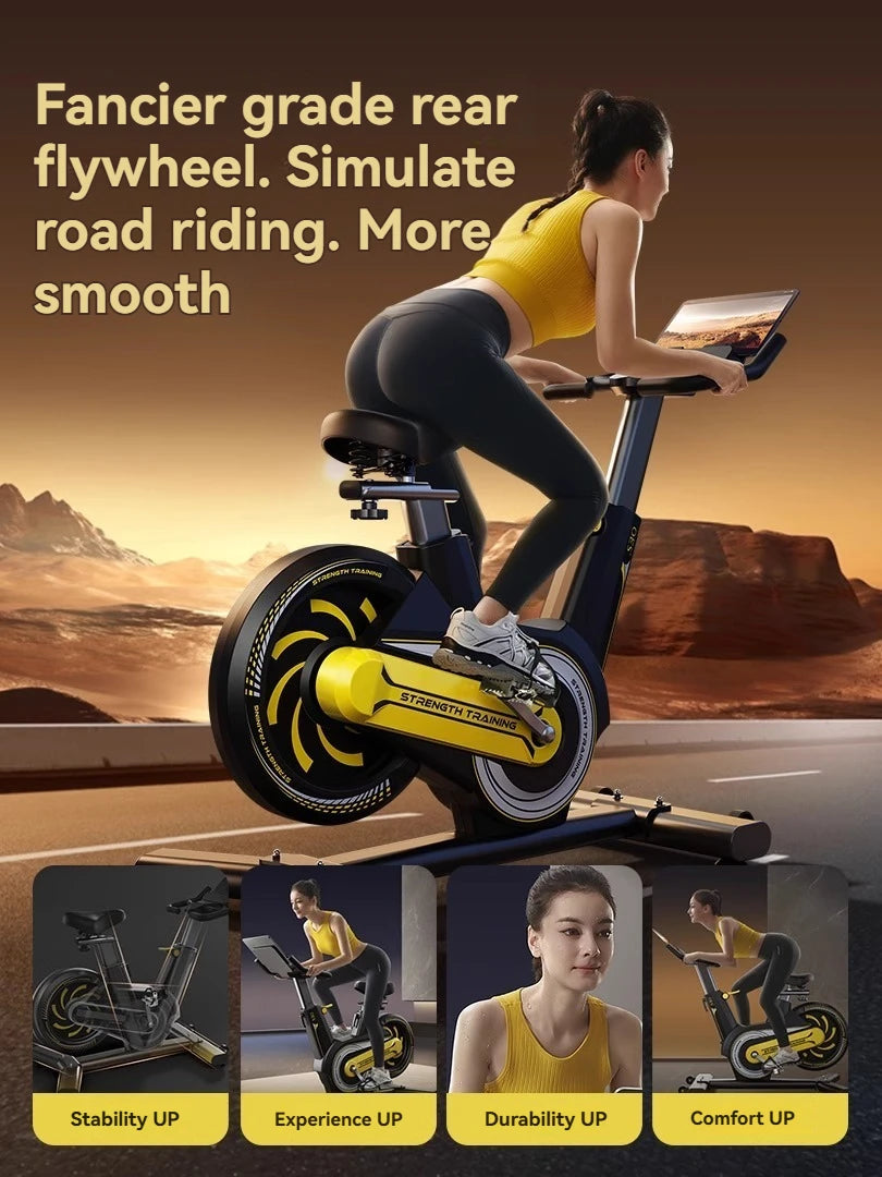 Spinning Bike Household Quiet Indoor Exercise Bike Gym Special Aerobic Weight Loss Equipment - GilloServ
