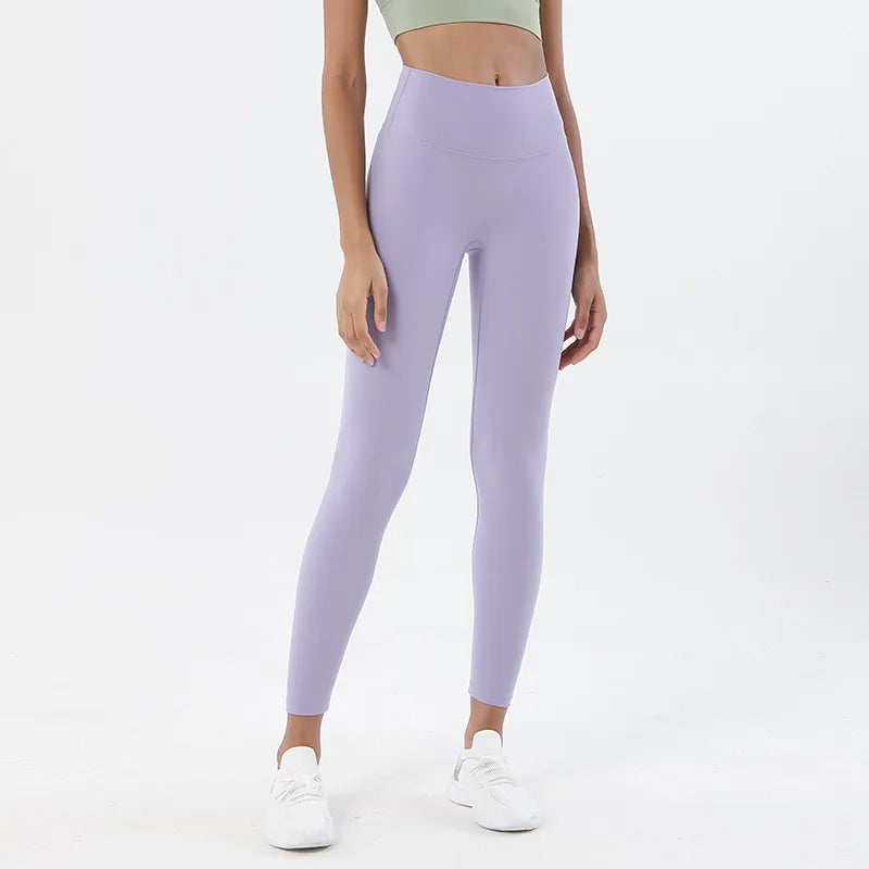 Nylon Leggings Women Yoga Pants Tight High Waist Hidden Pocket - GilloServ