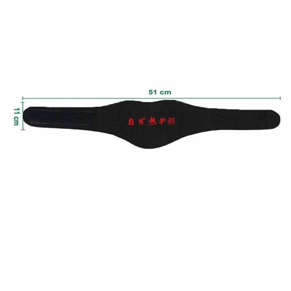 Self-heating Tourmaline Neck Magnetic Therapy Support Belt Black Protect Band Neck Support Massage Health Care - GilloServ