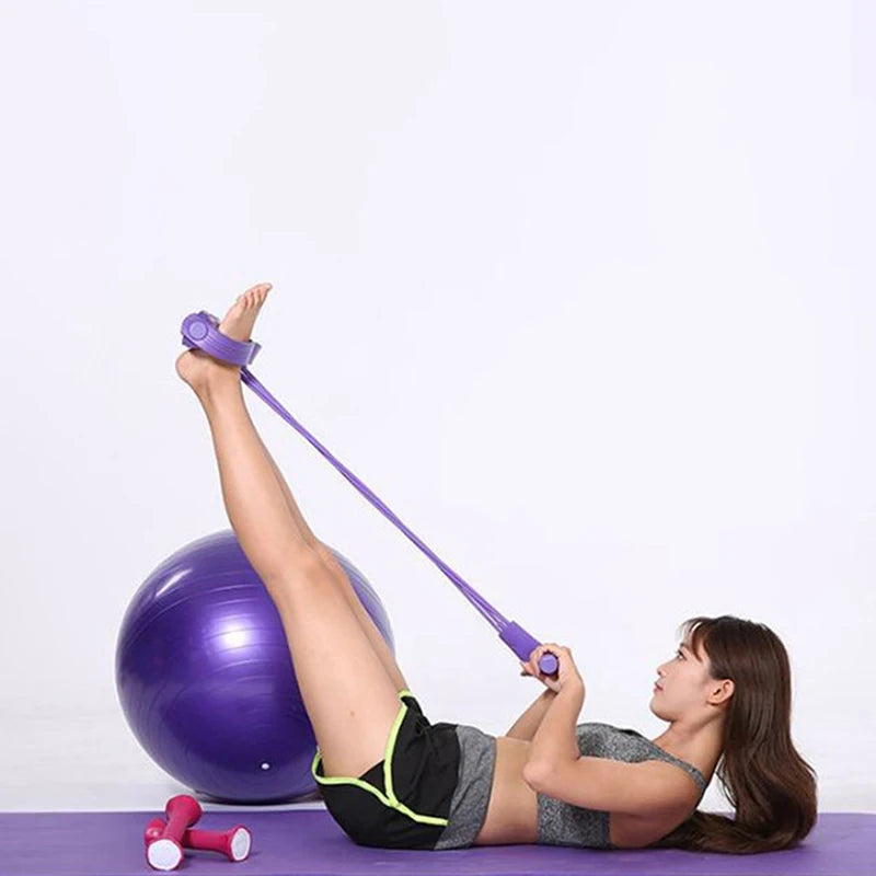 4 Tube Fitness Resistance Bands Latex Pedal Exercise - GilloServ