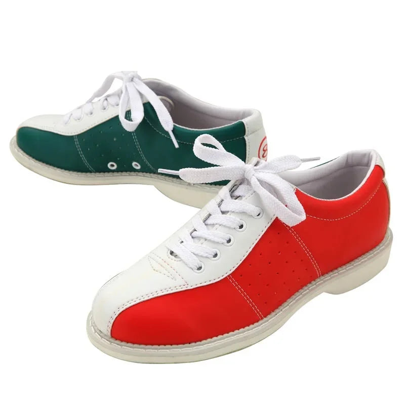 Leather Bowling Shoes For Men Fitness Sports Shoes Bowling Supplies Women Breathable Bowling Sneaker Entertainment Shoes Eu34-47 - GilloServ