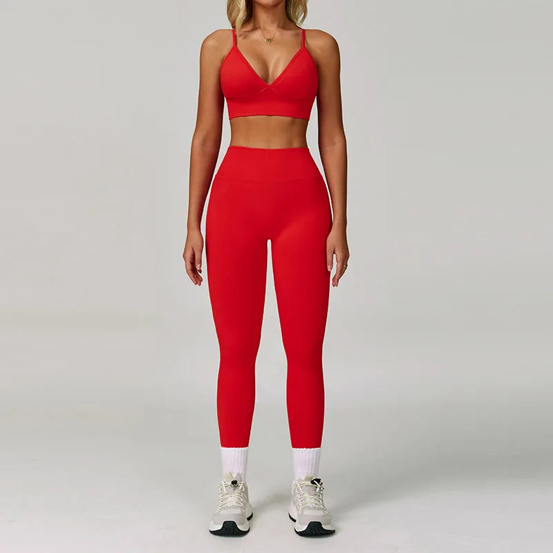 Yoga Gym Clothes Women Tracksuit// Workout //Outfits Fitness Set - GilloServ