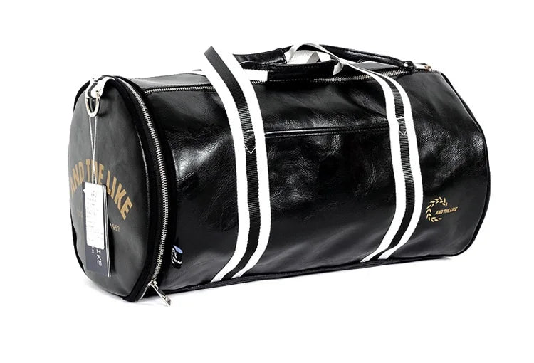 Gym Bag Men And Women Shoulder Bag, Portable Training Basketball Bag Cylinder, - GilloServ