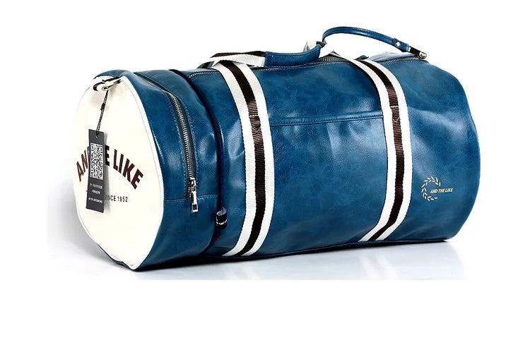 Gym Bag Men And Women Shoulder Bag, Portable Training Basketball Bag Cylinder, - GilloServ