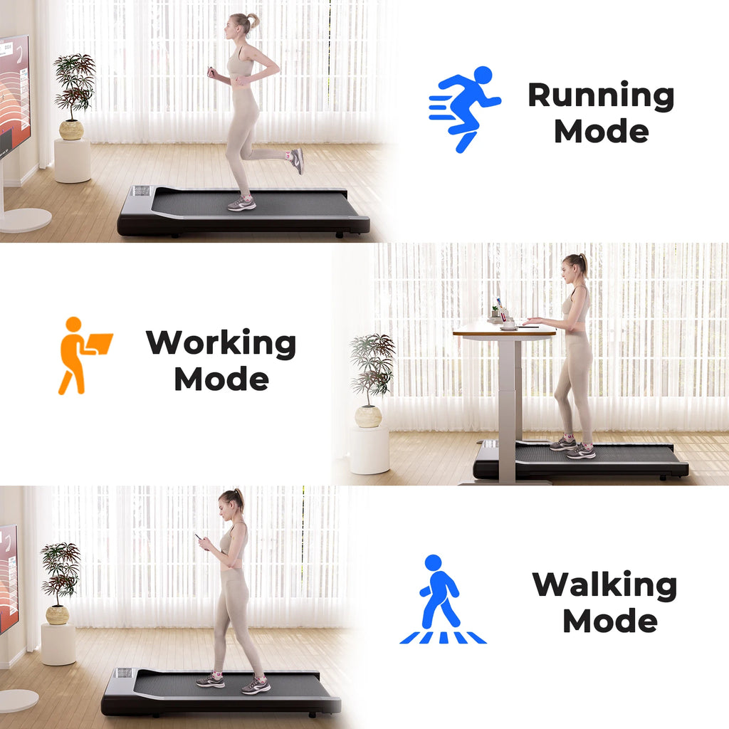 Hot Sale Treadmill 2in1 Treadmills for Home/Office Remote Control LCD Display Adjustable Speed Walking Pad Exercise Machine - GilloServ