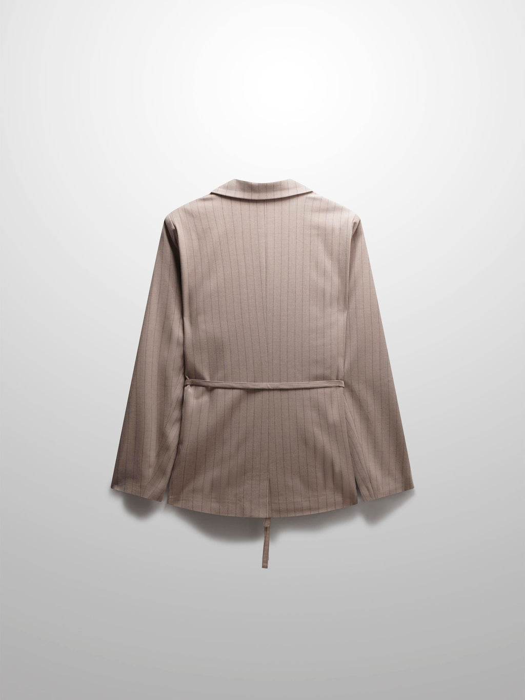 Double Breasted Pinstripe Jacket-Brown - GilloServ