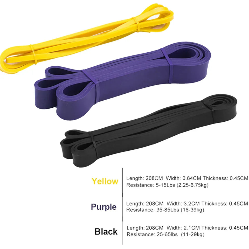 Unisex Fitness 208cm Rubber Resistance Yoga Band Pilates - GilloServ