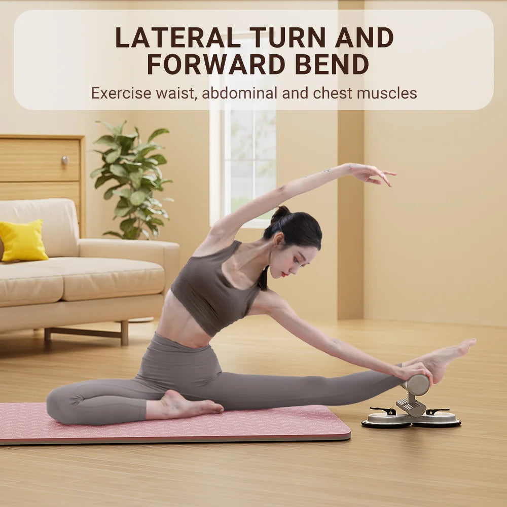 Adjustable Sit-Up Bar With 3 Suction Cups Portable Core - GilloServ