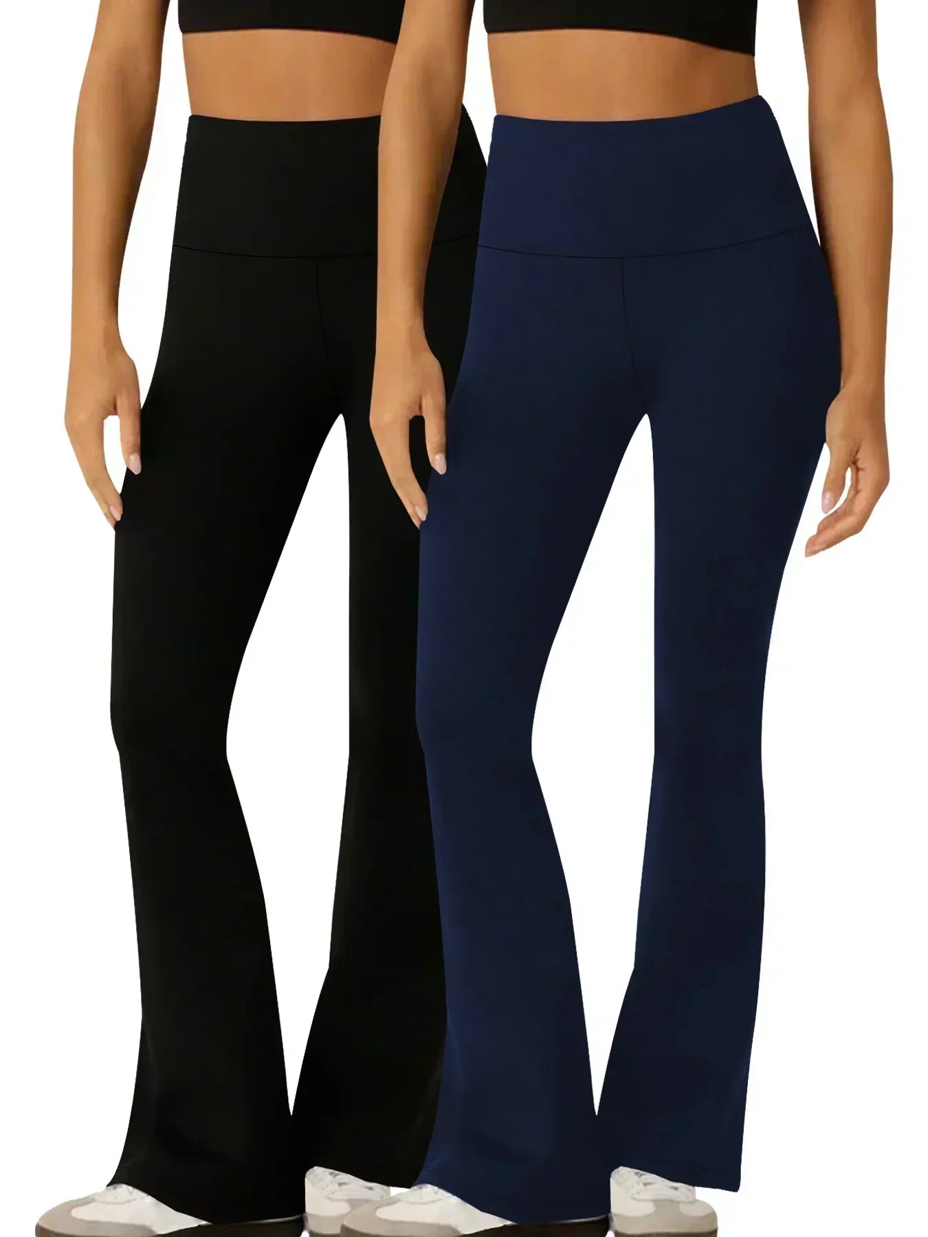 Women's Super Soft Flare Pants High Waisted Tummy Control Workout - GilloServ