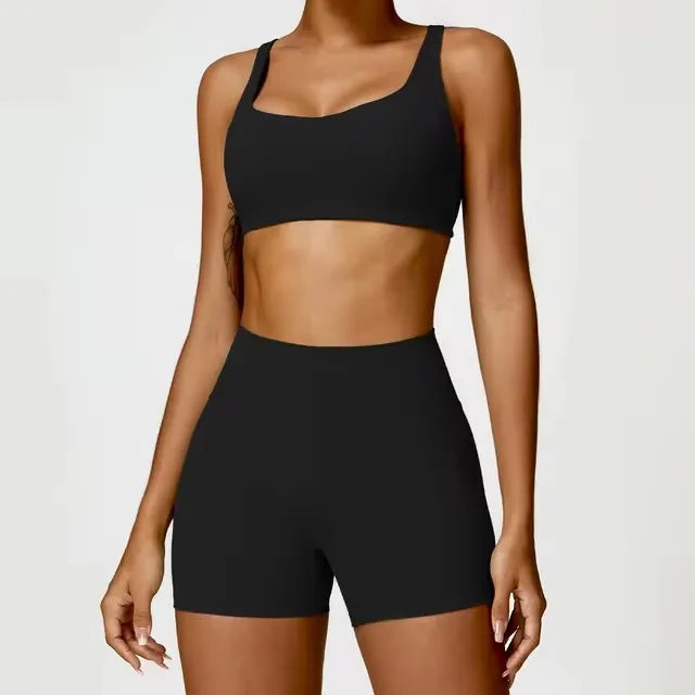 Yoga Set 2PCS Sportswear Workout Clothes Athletic Gym Wear - GilloServ