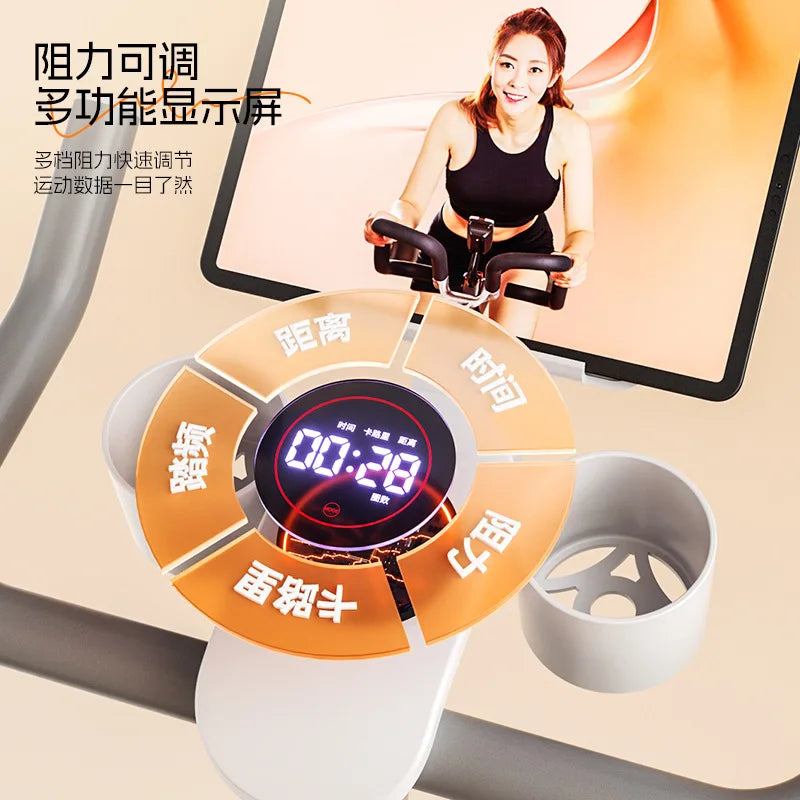 SND new bicycle magnetic control intelligent spinning bicycle //household silent sports weight loss equipment indoor exercise bike - GilloServ