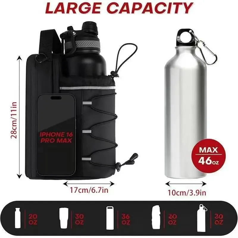 Magnetic Water Bottle//Bag Adjustable//Large Capacity Gym Bottle - GilloServ