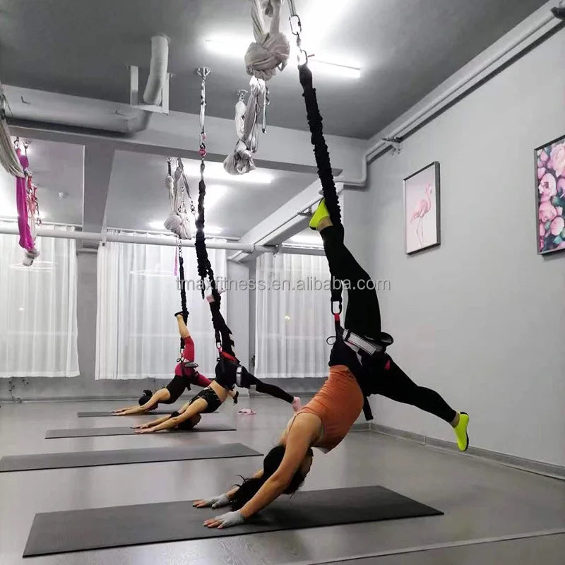 Aerial Yoga Cord Kit Pilates Elastic Suspension Sling Trainer// Yoga Bungee Dance Jumping Rope - GilloServ