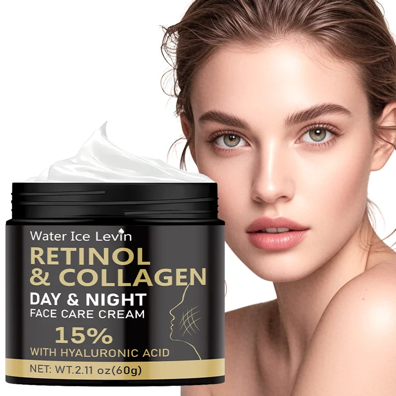 Retinol Cream, Retinol Collagen Cream, Vitamin C Moisturizer, Retinol Moisturizer, Suitable for Sensitive Facial Skin - GilloServ