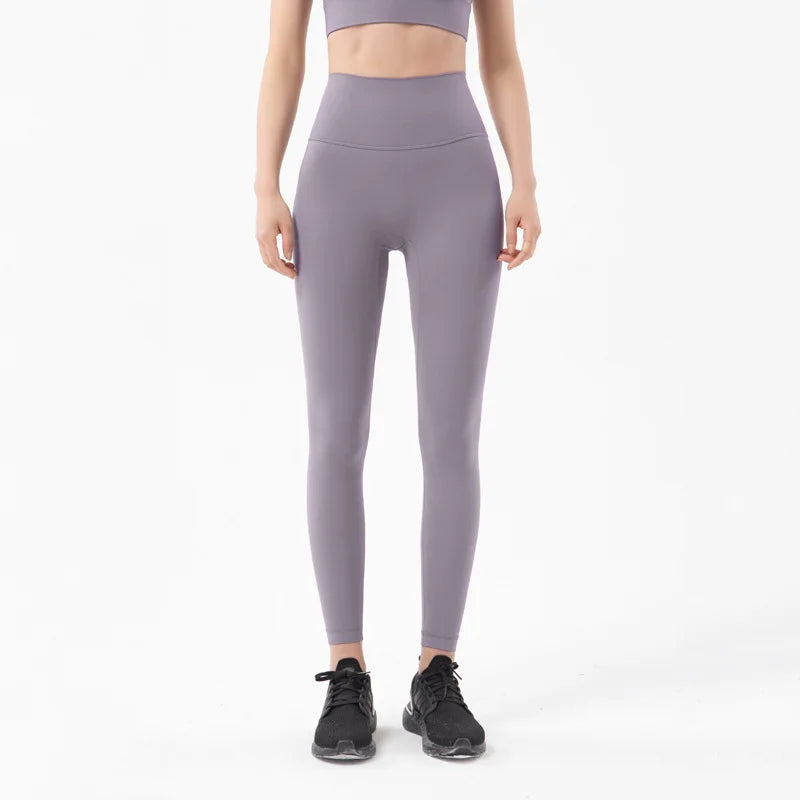 Nylon Leggings Women Yoga Pants Tight High Waist Hidden Pocket - GilloServ