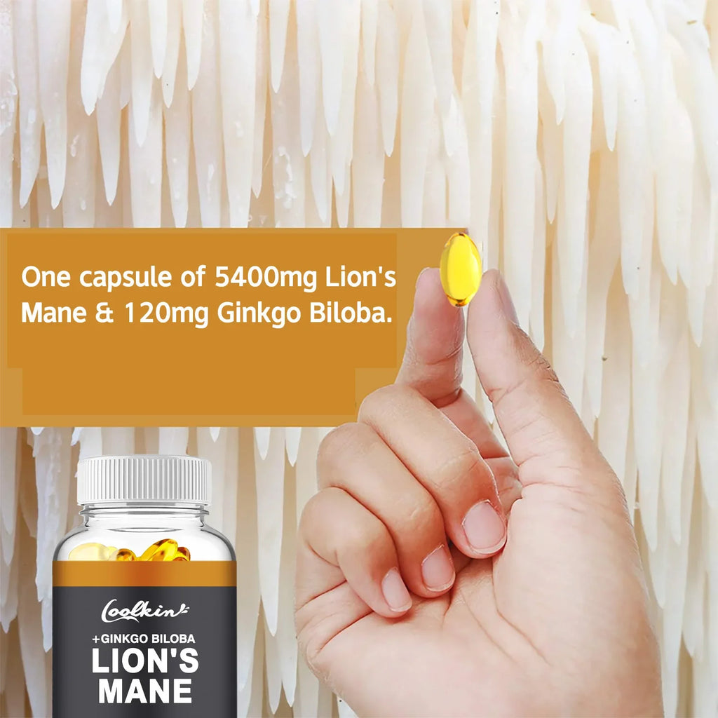 Mane Mushroom Enhance Brain Function, Improve Memory & Cognition, Improve Mood - GilloServ