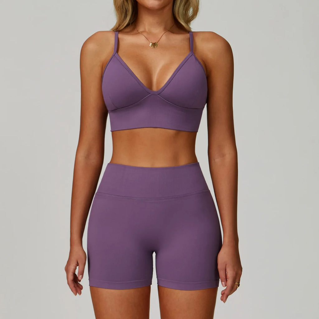 Yoga Gym Clothes Women Tracksuit// Workout //Outfits Fitness Set - GilloServ