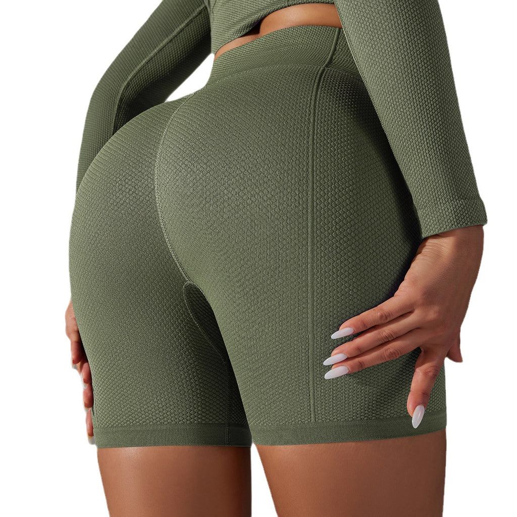 Seamless Solid color polka Jacquard High-Waisted - GilloServ